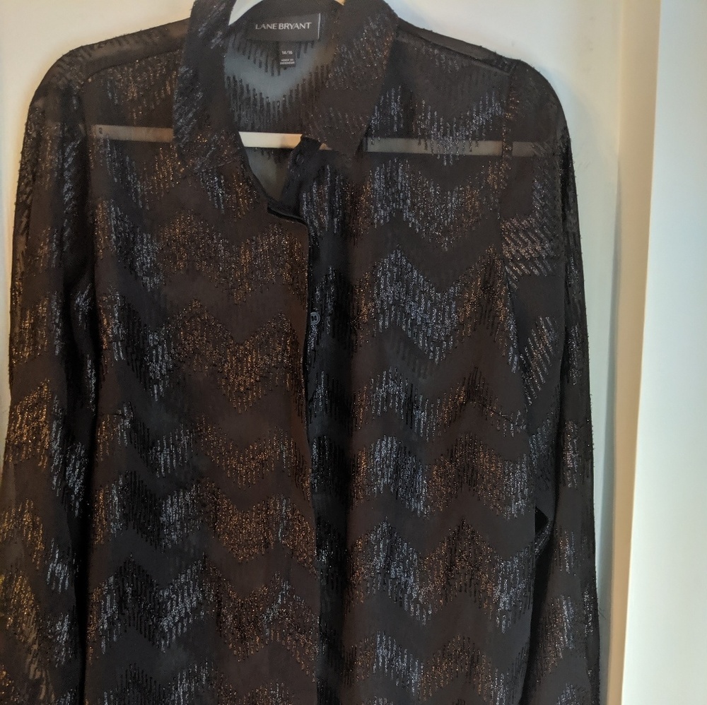 Lane Bryant Button Down Blouse